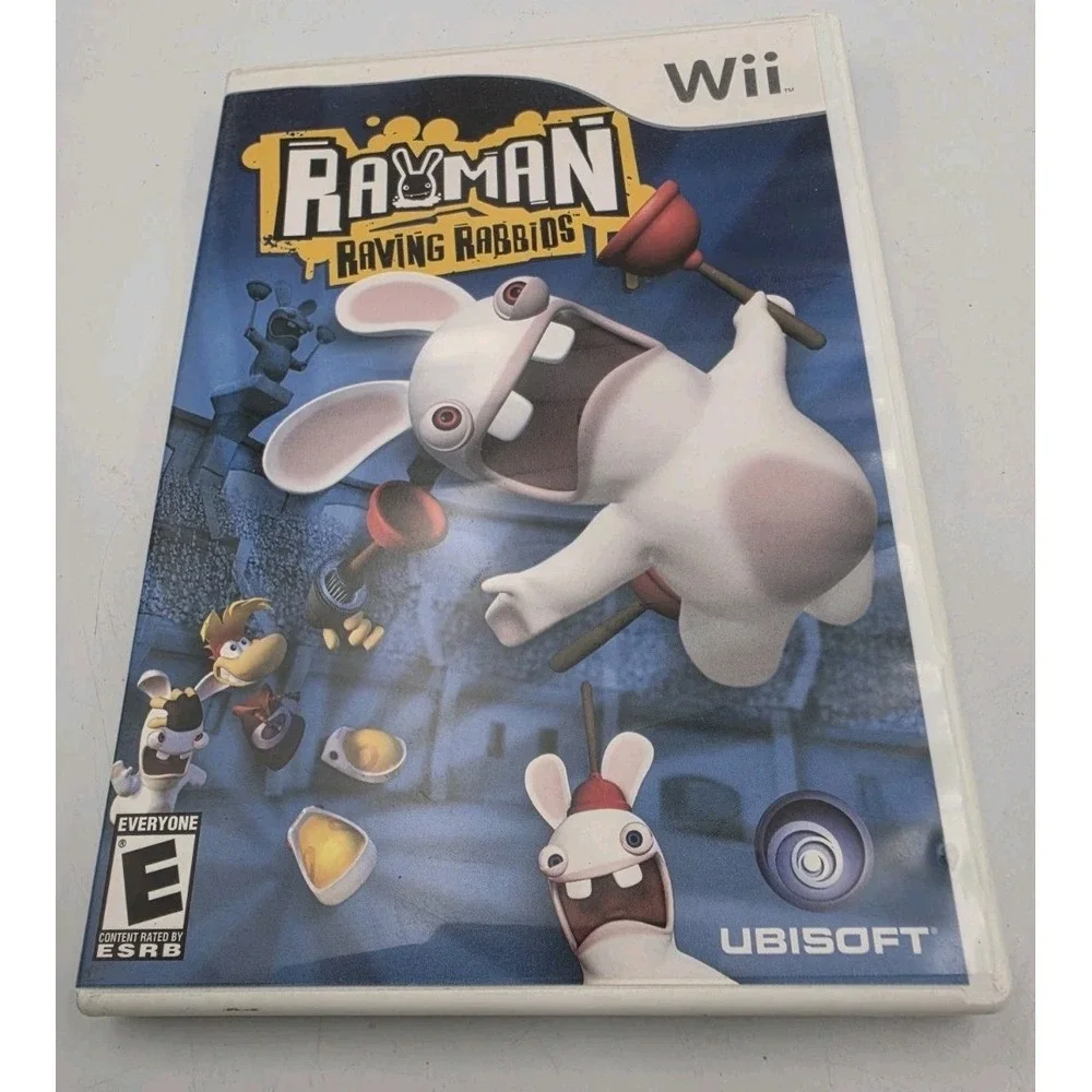 Rayman Raving Rabbids Nintendo Wii 2006 Complete With Manual Ubisoft 173199